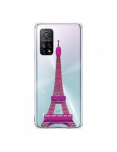 Coque Xiaomi Mi 10T / 10T Pro Tour Eiffel Rose Paris...