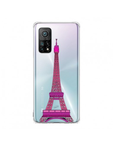 Coque Xiaomi Mi 10T / 10T Pro Tour Eiffel Rose Paris Transparente - Asano Yamazaki