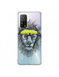Coque Xiaomi Mi 10T / 10T Pro Hipster Lion Transparente -...