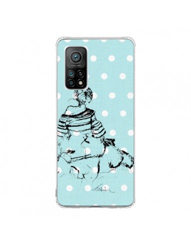 Coque Xiaomi Mi 10T / 10T Pro Croquis Pois Femme Fashion Mode - Cécile