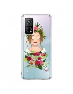 Coque Xiaomi Mi 10T / 10T Pro Femme Closed Eyes Fleurs...