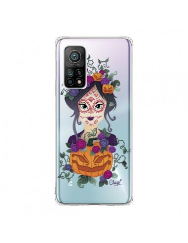 Coque Xiaomi Mi 10T / 10T Pro Femme Closed Eyes Santa Muerte Transparente - Chapo