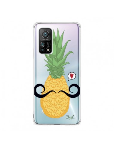 Coque Xiaomi Mi 10T / 10T Pro Ananas Moustache Transparente - Chapo