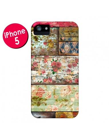 Coque Lady Rococo Bois Fleur pour iPhone 5 et 5S - Maximilian San