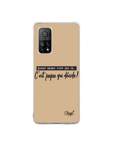 Coque Xiaomi Mi 10T / 10T Pro C'est Papa qui Décide Beige - Chapo