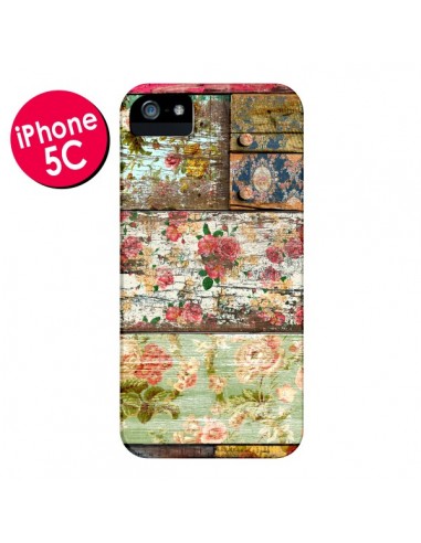 Coque Lady Rococo Bois Fleur pour iPhone 5C - Maximilian San