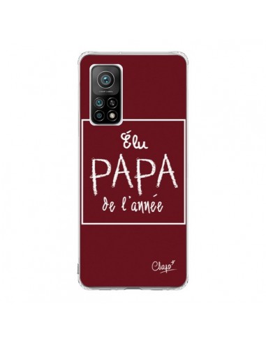 Coque Xiaomi Mi 10T / 10T Pro Elu Papa de l'Année Rouge Bordeaux - Chapo