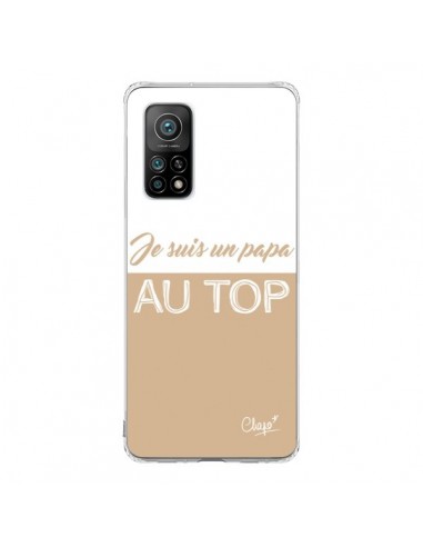 Coque Xiaomi Mi 10T / 10T Pro Je suis un Papa au Top Beige - Chapo