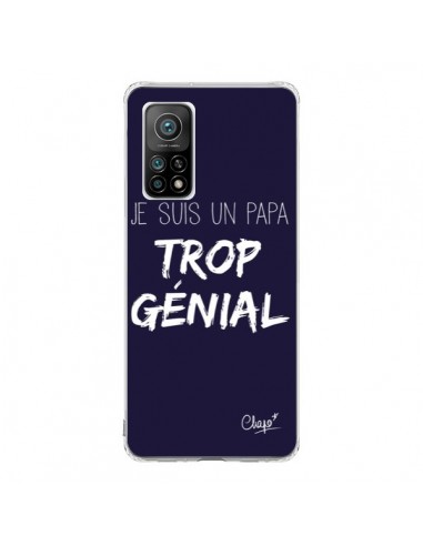 Coque Xiaomi Mi 10T / 10T Pro Je suis un Papa trop Génial Bleu Marine - Chapo