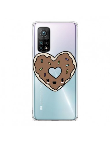 Coque Xiaomi Mi 10T / 10T Pro Donuts Heart Coeur Chocolat Transparente - Claudia Ramos