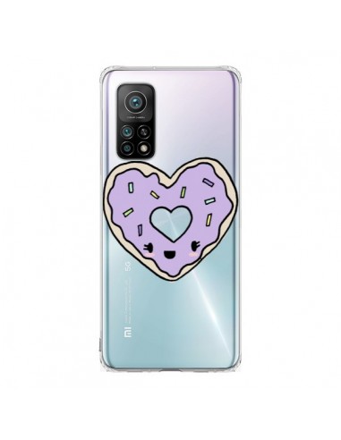 Coque Xiaomi Mi 10T / 10T Pro Donuts Heart Coeur Violet Transparente - Claudia Ramos