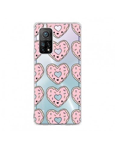 Coque Xiaomi Mi 10T / 10T Pro Donuts Heart Coeur Rose Pink Transparente - Claudia Ramos