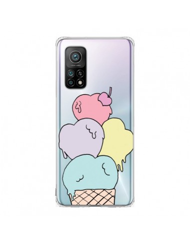 Coque Xiaomi Mi 10T / 10T Pro Ice Cream Glace Summer Ete Coeur Transparente - Claudia Ramos