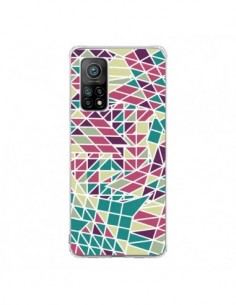 Coque Xiaomi Mi 10T / 10T Pro Azteque Triangles Vert...