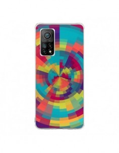 Coque Xiaomi Mi 10T / 10T Pro Spirale de Couleurs Rouge...