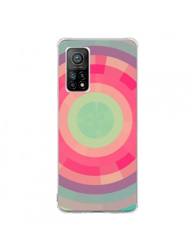 Coque Xiaomi Mi 10T / 10T Pro Spirale de Couleurs Rose Vert - Eleaxart