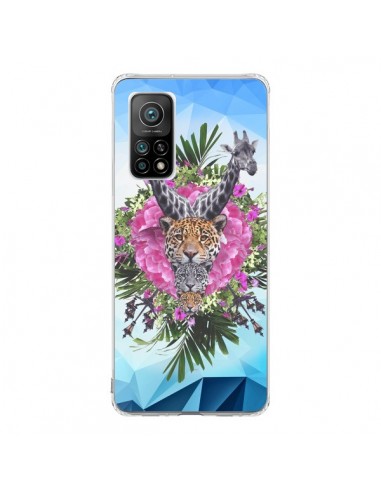 Coque Xiaomi Mi 10T / 10T Pro Girafes Lion Tigre Jungle - Eleaxart