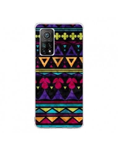 Coque Xiaomi Mi 10T / 10T Pro Triangles Pattern Azteque - Eleaxart