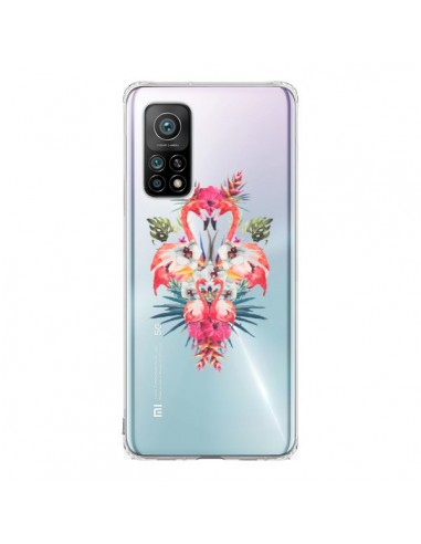 Coque Xiaomi Mi 10T / 10T Pro Tropicales Flamingos Tropical Flamant Rose Summer Ete - Eleaxart