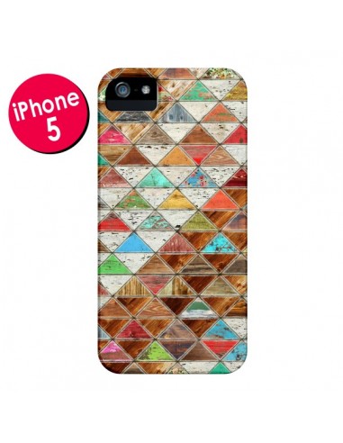 Coque Love Pattern Triangle pour iPhone 5 et 5S - Maximilian San