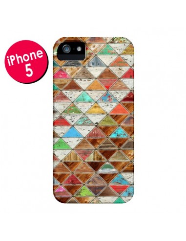 Coque Love Pattern Triangle pour iPhone 5 et 5S - Maximilian San