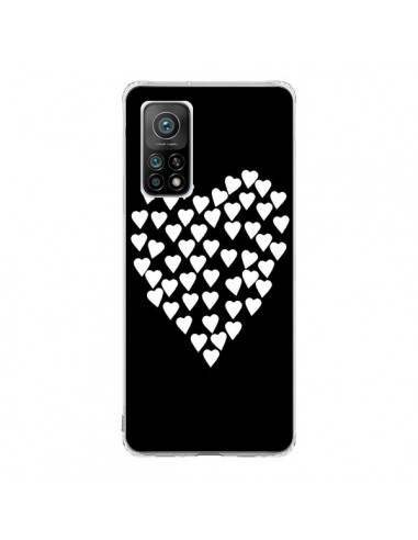 Coque Xiaomi Mi 10T / 10T Pro Coeur en coeurs blancs - Project M