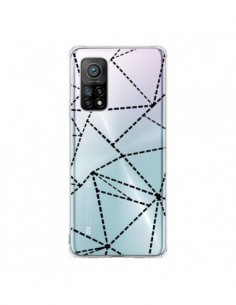 Coque Xiaomi Mi 10T / 10T Pro Lignes Points Abstract Noir...