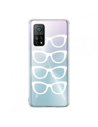 Coque Xiaomi Mi 10T / 10T Pro Sunglasses Lunettes Soleil Blanc Transparente - Project M