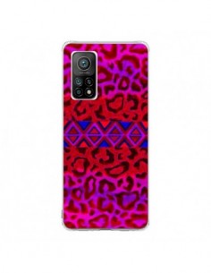Coque Xiaomi Mi 10T / 10T Pro Tribal Leopard Rouge - Ebi...
