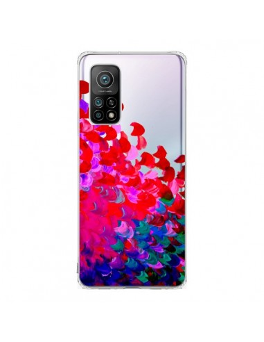 Coque Xiaomi Mi 10T / 10T Pro Creation in Color Pink Rose Transparente - Ebi Emporium