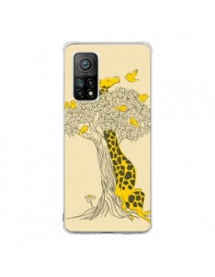 Coque Xiaomi Mi 10T / 10T Pro Girafe Amis Oiseaux - Jay...