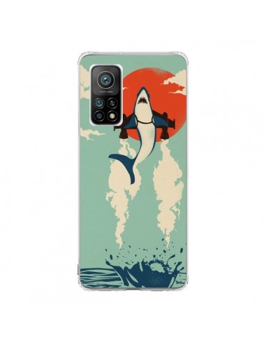 Coque Xiaomi Mi 10T / 10T Pro Requin Avion Volant - Jay Fleck