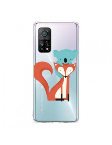 Coque Xiaomi Mi 10T / 10T Pro Renard et Koala Love Transparente - Jay Fleck