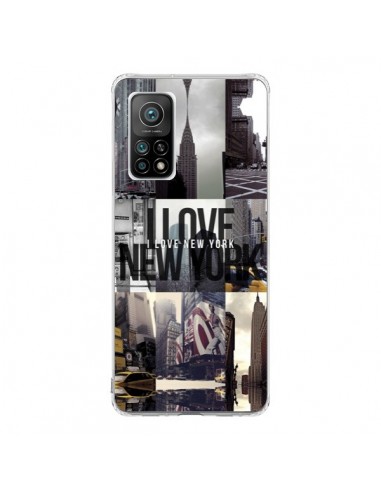 Coque Xiaomi Mi 10T / 10T Pro I love New Yorck City noir - Javier Martinez