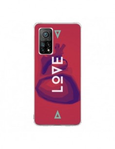 Coque Xiaomi Mi 10T / 10T Pro Love Coeur Triangle Amour -...