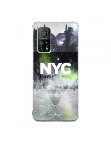 Coque Xiaomi Mi 10T / 10T Pro I Love New York City Vert - Javier Martinez