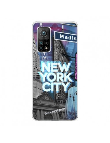 Coque Xiaomi Mi 10T / 10T Pro New York City Buildings Bleu - Javier Martinez