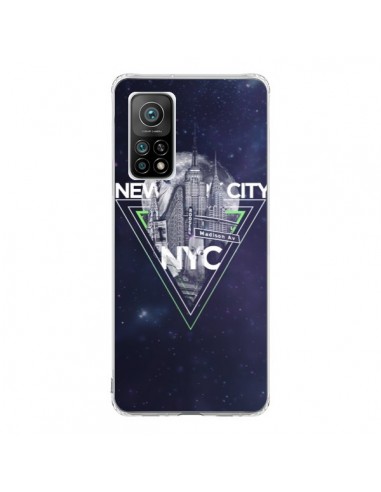 Coque Xiaomi Mi 10T / 10T Pro New York City Triangle Vert - Javier Martinez