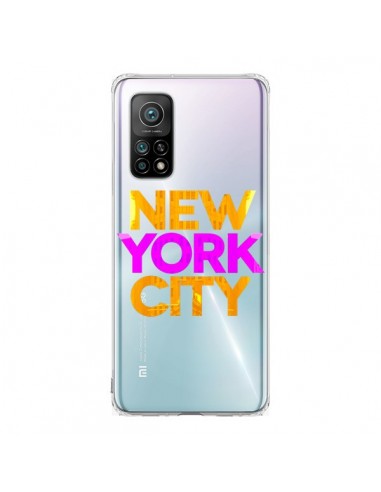 Coque Xiaomi Mi 10T / 10T Pro New York City NYC Orange Rose Transparente - Javier Martinez