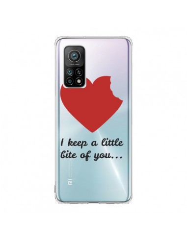 Coque Xiaomi Mi 10T / 10T Pro I keep a little bite of you Love Heart Amour Transparente - Julien Martinez