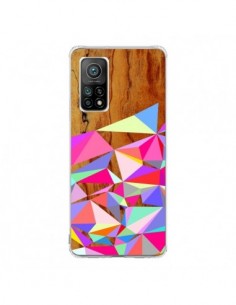 Coque Xiaomi Mi 10T / 10T Pro Wooden Multi Geo Bois...