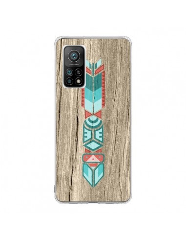 Coque Xiaomi Mi 10T / 10T Pro Totem Tribal Azteque Bois Wood - Jonathan Perez