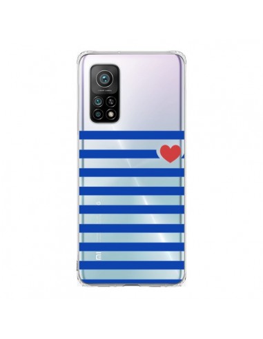 Coque Xiaomi Mi 10T / 10T Pro Mariniere Coeur Love Transparente - Jonathan Perez