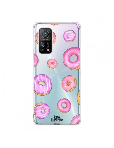 Coque Xiaomi Mi 10T / 10T Pro Pink Donuts Rose Transparente - kateillustrate