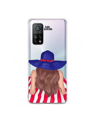 Coque Xiaomi Mi 10T / 10T Pro Beah Girl Fille Plage Transparente - kateillustrate