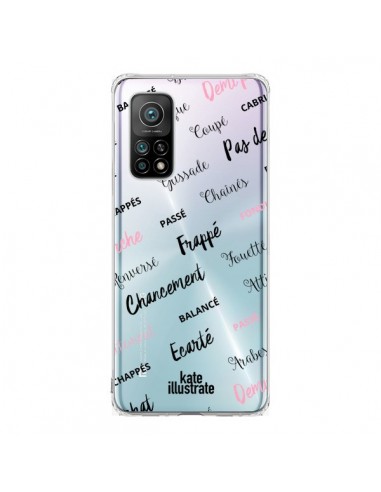 Coque Xiaomi Mi 10T / 10T Pro Ballerina Ballerine Mots Transparente - kateillustrate