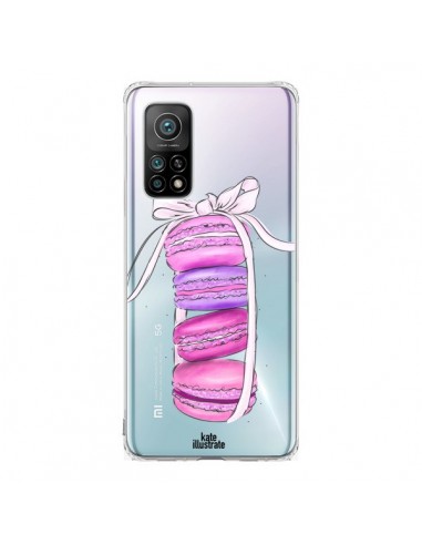 Coque Xiaomi Mi 10T / 10T Pro Macarons Pink Purple Rose Violet Transparente - kateillustrate