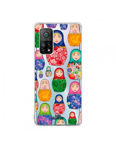 Coque Xiaomi Mi 10T / 10T Pro Matryoshka Dolls Poupées Russes Transparente - kateillustrate