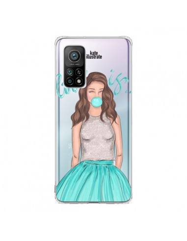 Coque Xiaomi Mi 10T / 10T Pro Bubble Girls Tiffany Bleu Transparente - kateillustrate