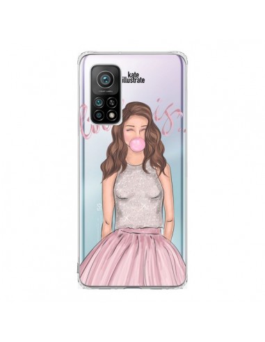 Coque Xiaomi Mi 10T / 10T Pro Bubble Girl Tiffany Rose Transparente - kateillustrate